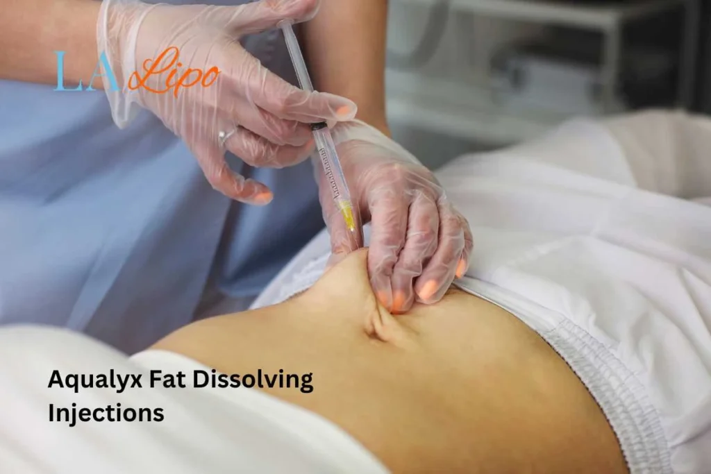 woman having fat dissolving injections Newmarket in the stomach