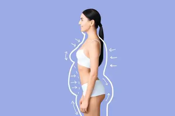 image of woman experiencing fat reduction treatment Newmarket